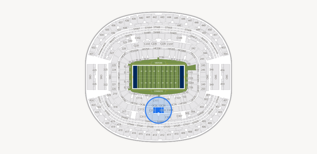 AT&T Stadium Seating Chart