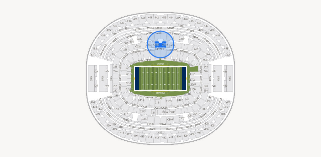 AT&T Stadium Seating Chart