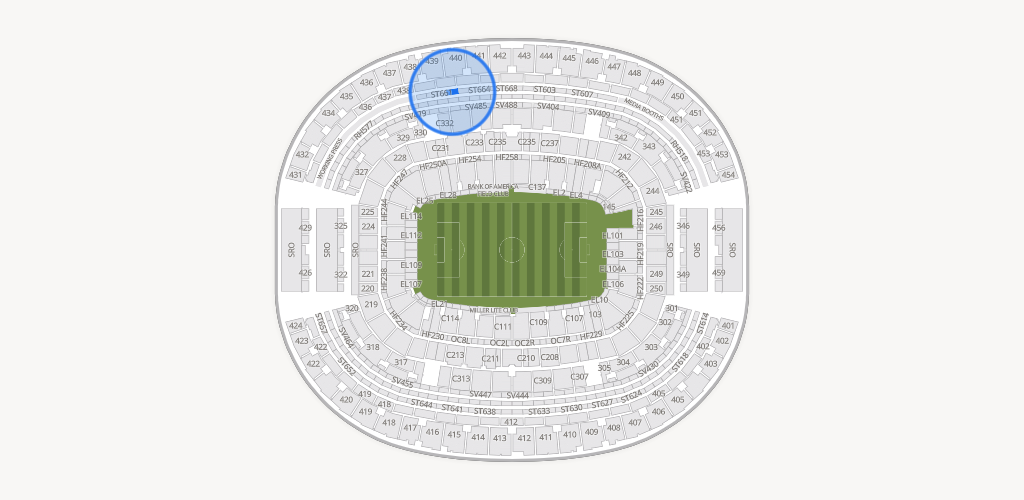 AT&T Stadium Seating Chart