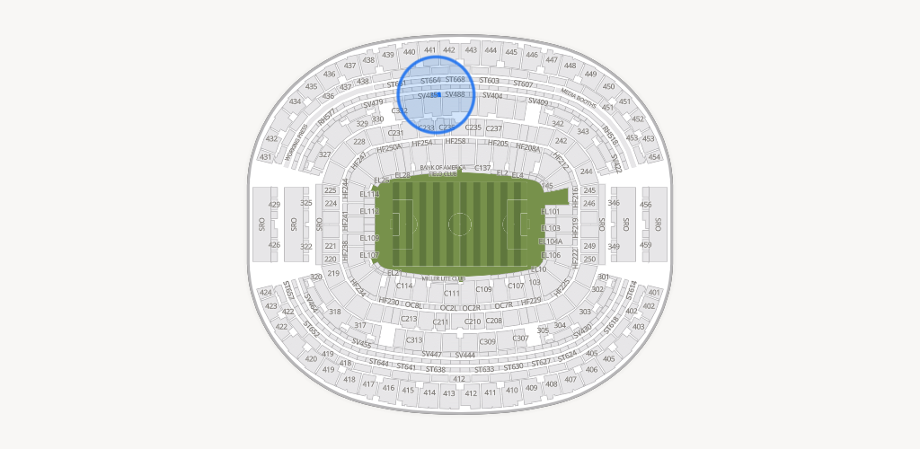 AT&T Stadium Seating Chart
