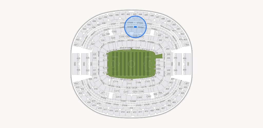 AT&T Stadium Seating Chart
