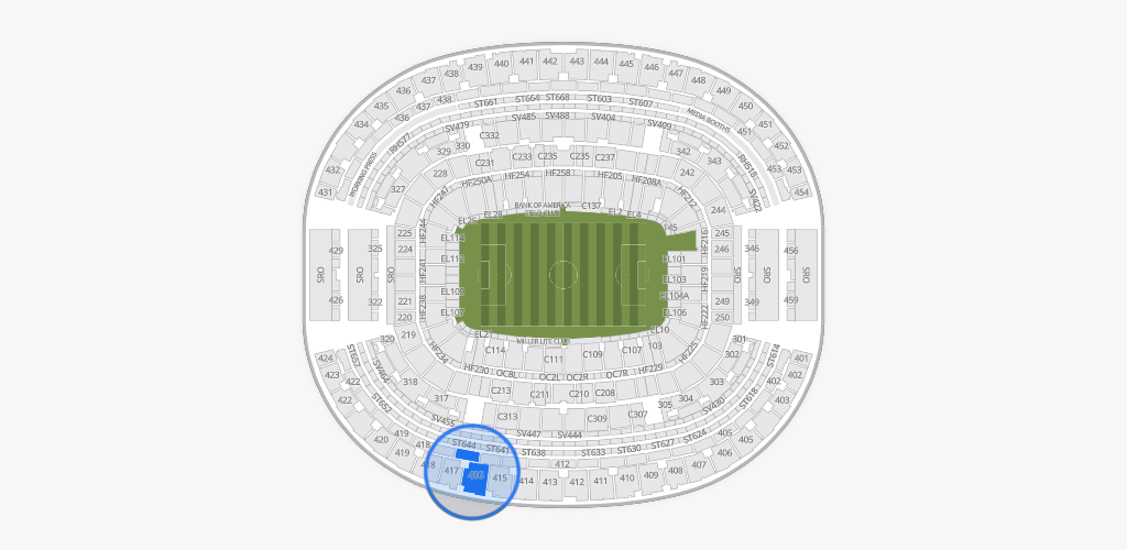 AT&T Stadium Seating Chart