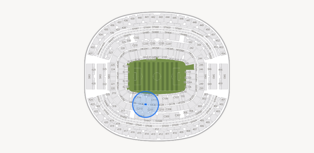 AT&T Stadium Seating Chart