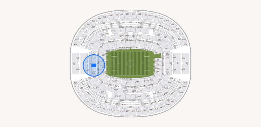 AT&T Stadium Seating Chart