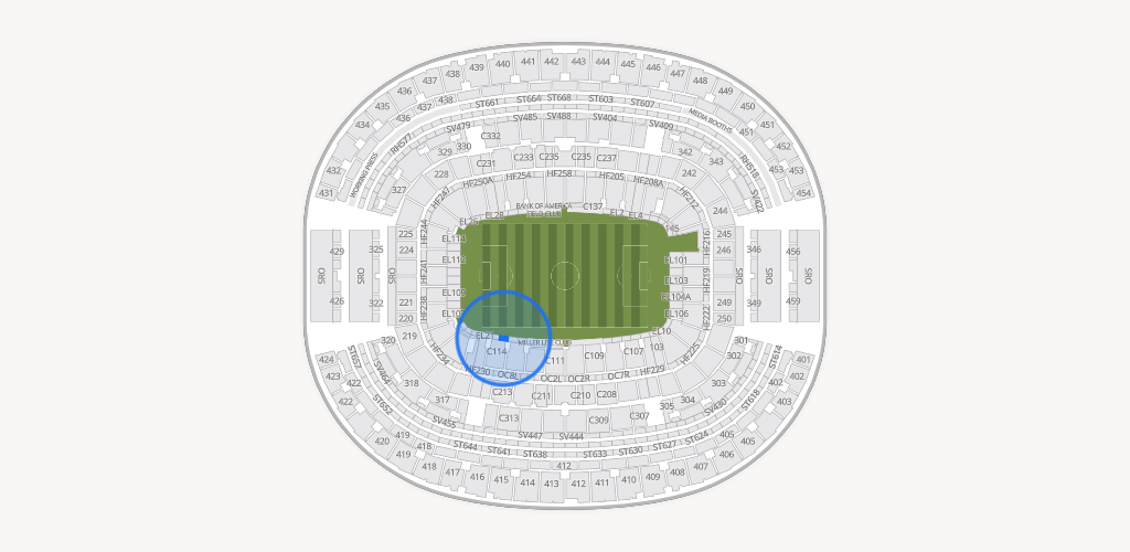AT&T Stadium Seating Chart