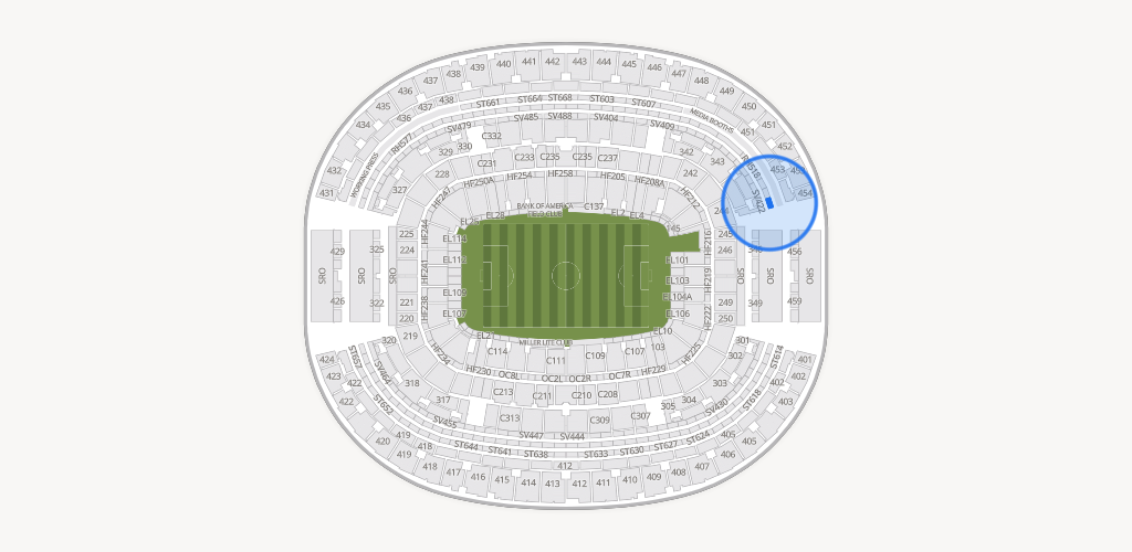 AT&T Stadium Seating Chart