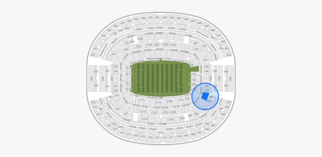 AT&T Stadium Seating Chart