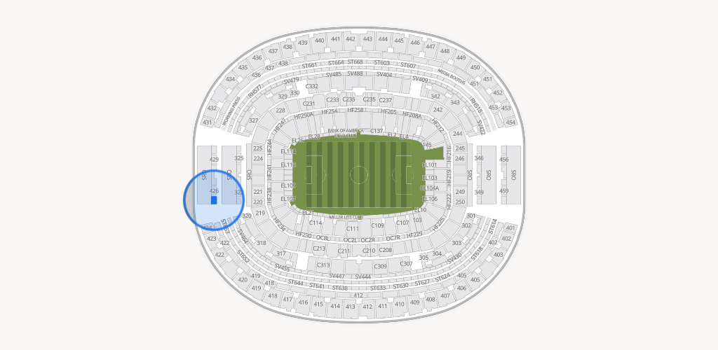 AT&T Stadium Seating Chart