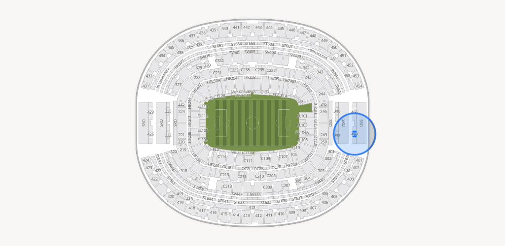 AT&T Stadium Seating Chart