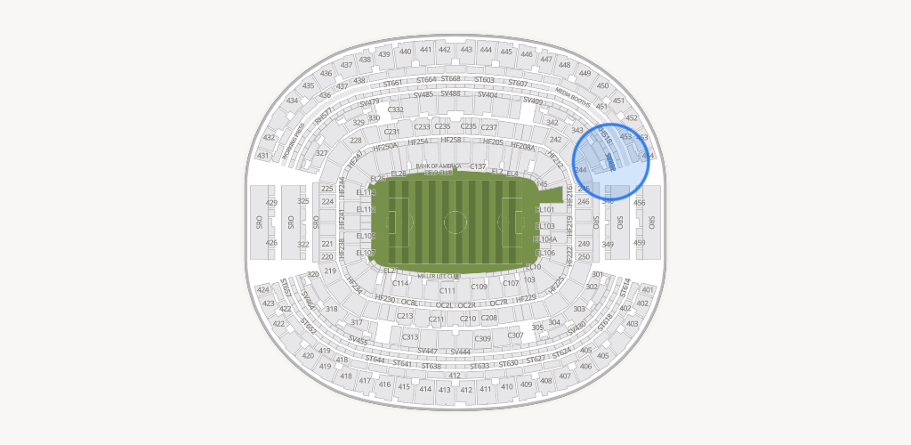 AT&T Stadium Seating Chart