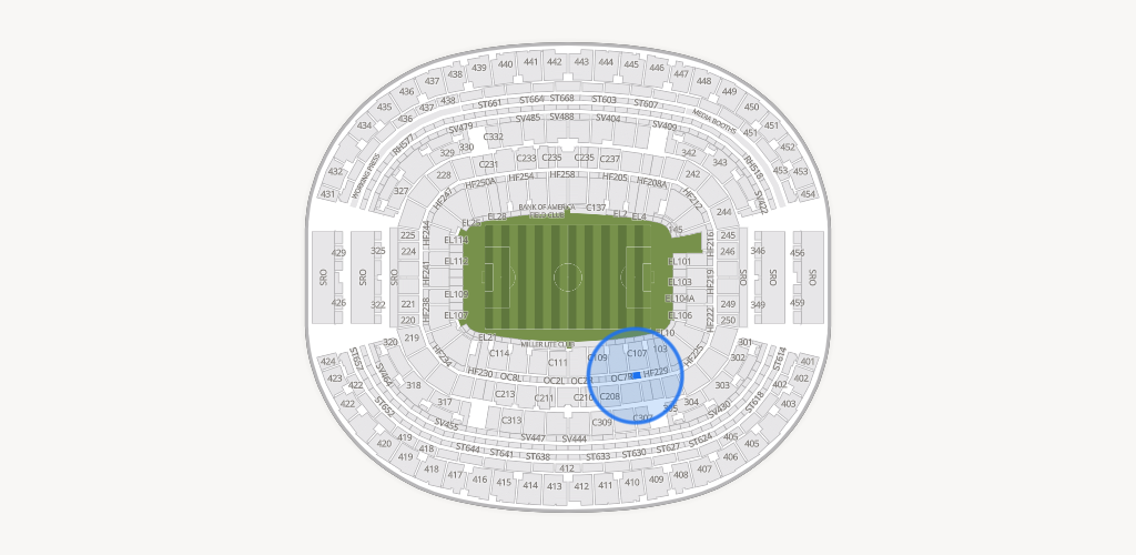 AT&T Stadium Seating Chart