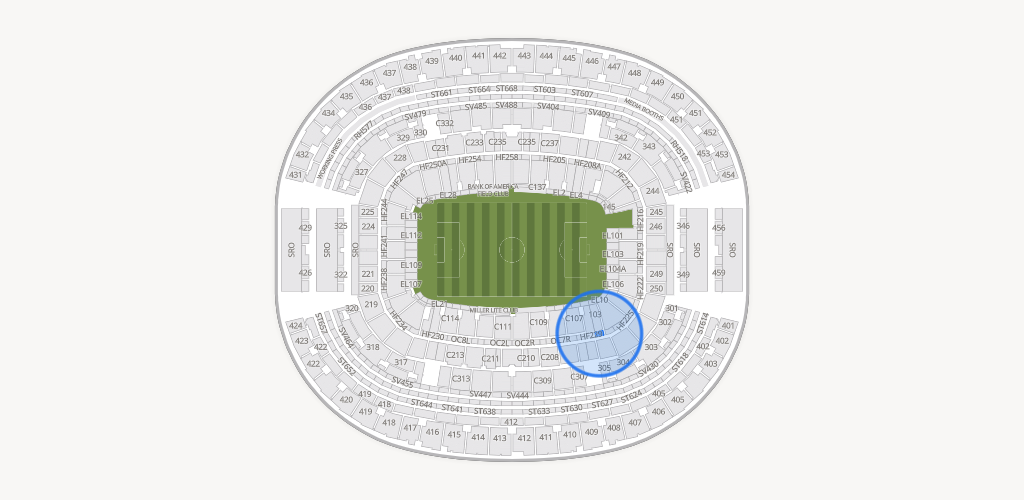 AT&T Stadium Seating Chart