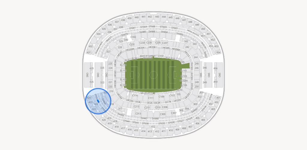 AT&T Stadium Seating Chart