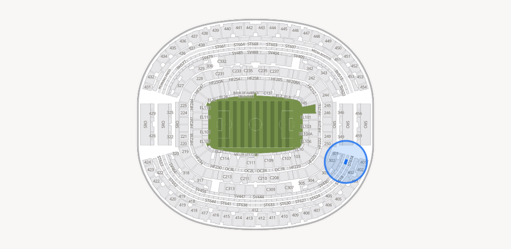 AT&T Stadium Seating Chart