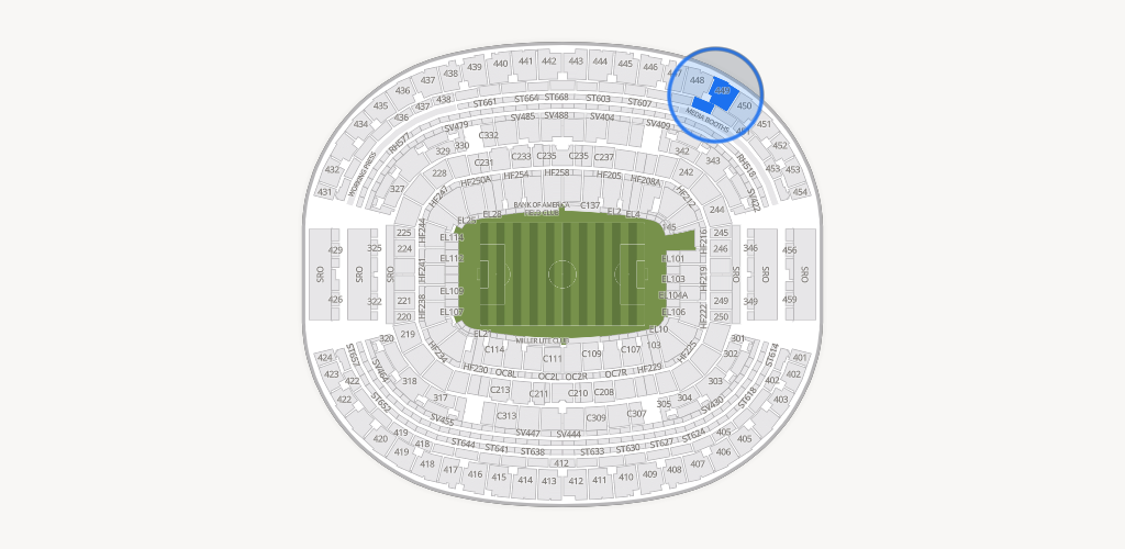 AT&T Stadium Seating Chart