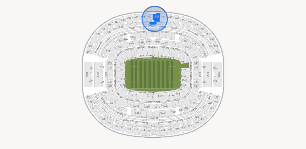 AT&T Stadium Seating Chart