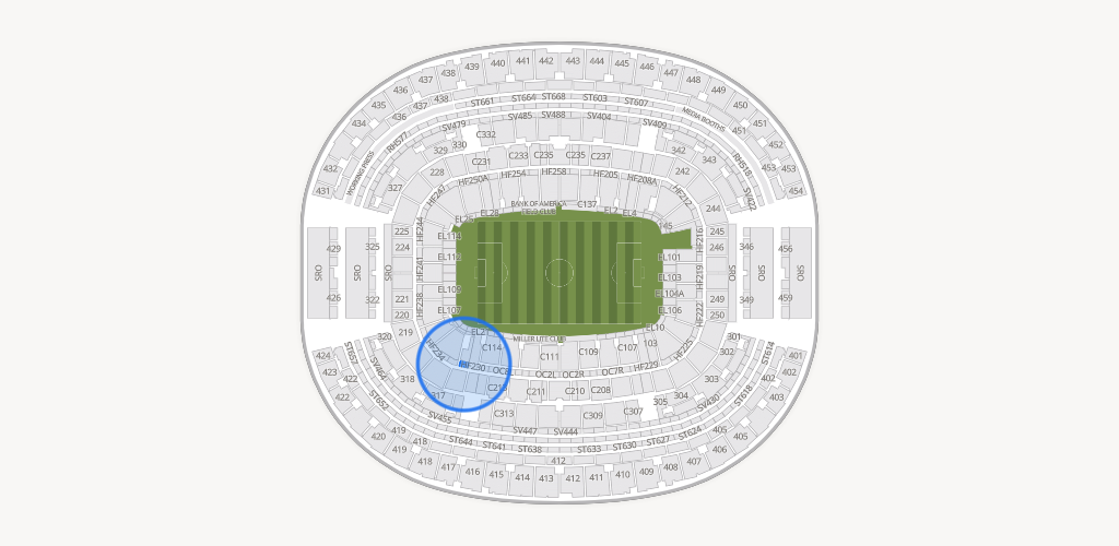 AT&T Stadium Seating Chart