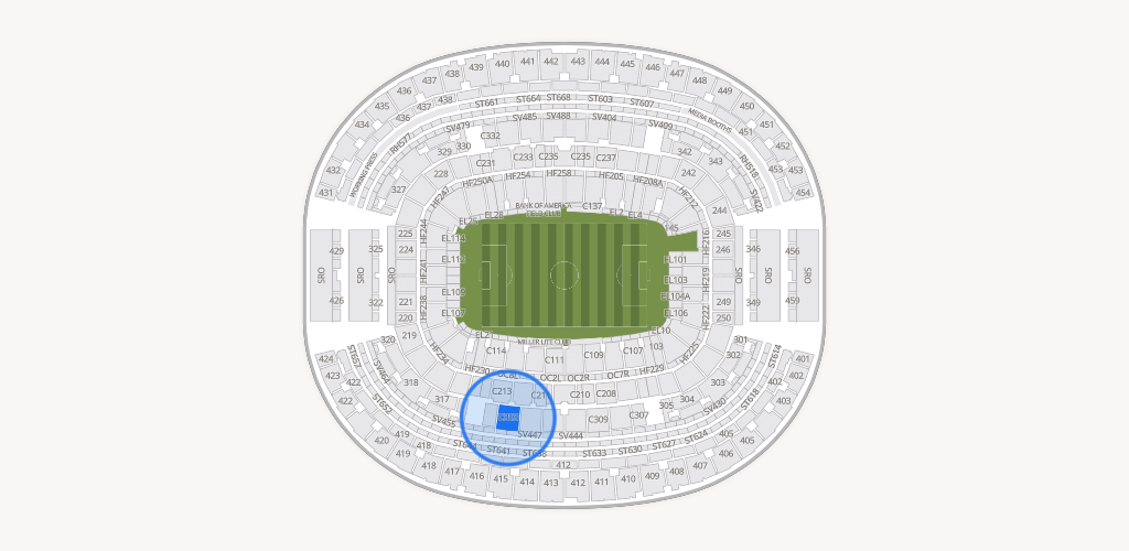 AT&T Stadium Seating Chart