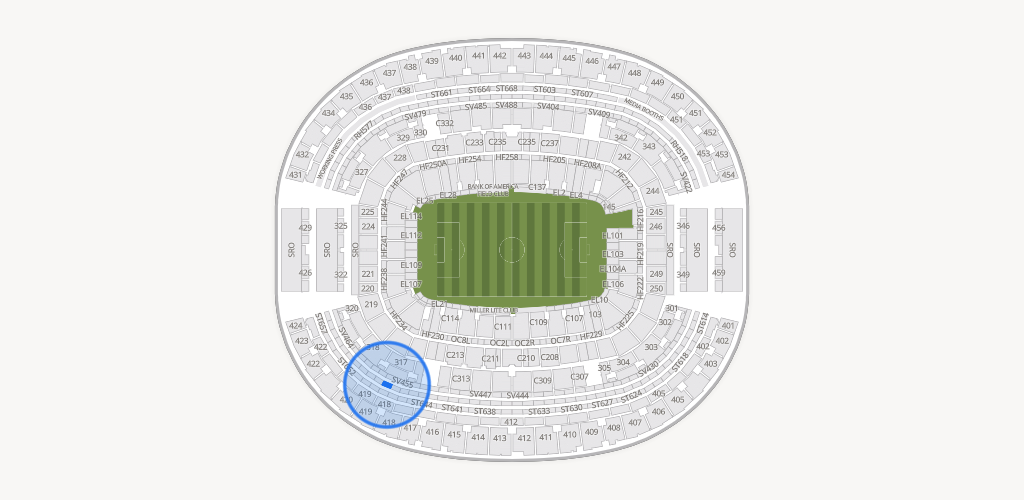AT&T Stadium Seating Chart