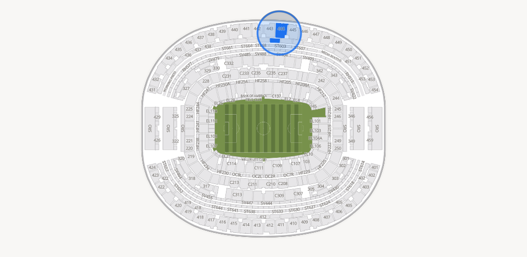 AT&T Stadium Seating Chart