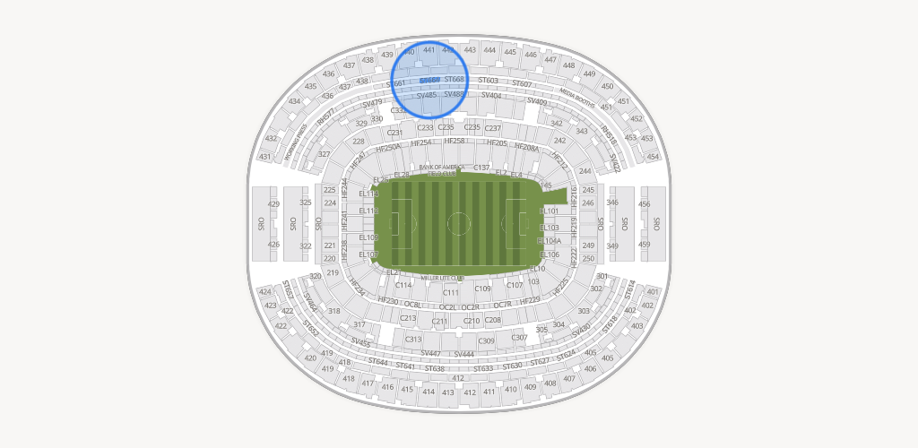 AT&T Stadium Seating Chart