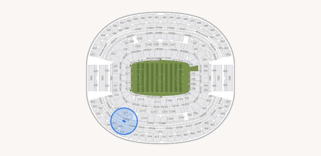 AT&T Stadium Seating Chart