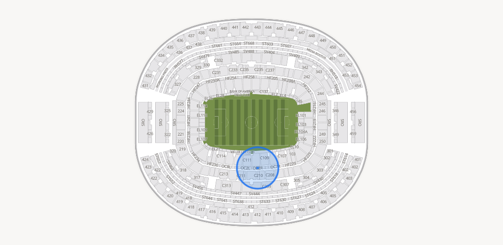 AT&T Stadium Seating Chart