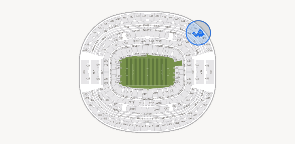 AT&T Stadium Seating Chart