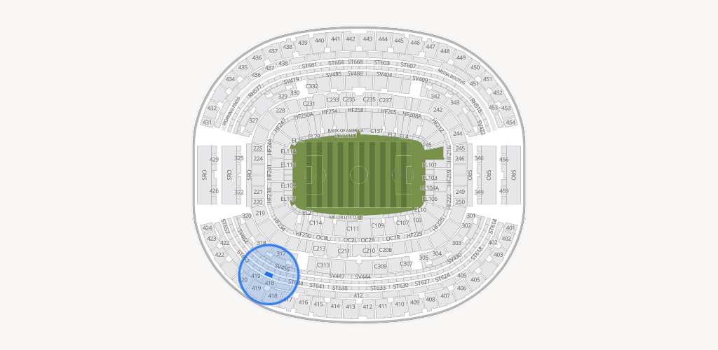 AT&T Stadium Seating Chart