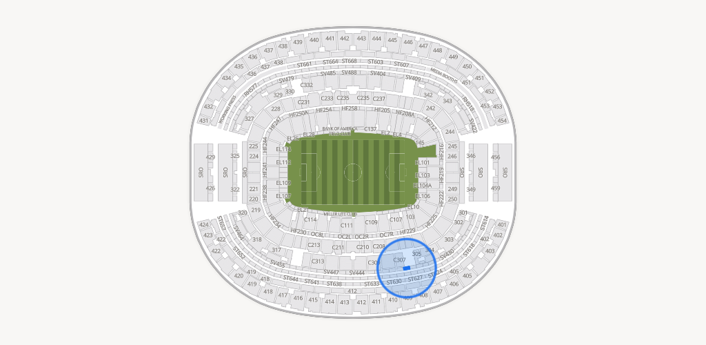 AT&T Stadium Seating Chart
