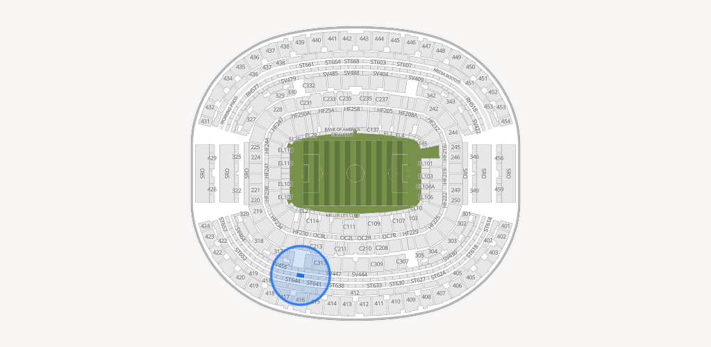 AT&T Stadium Seating Chart