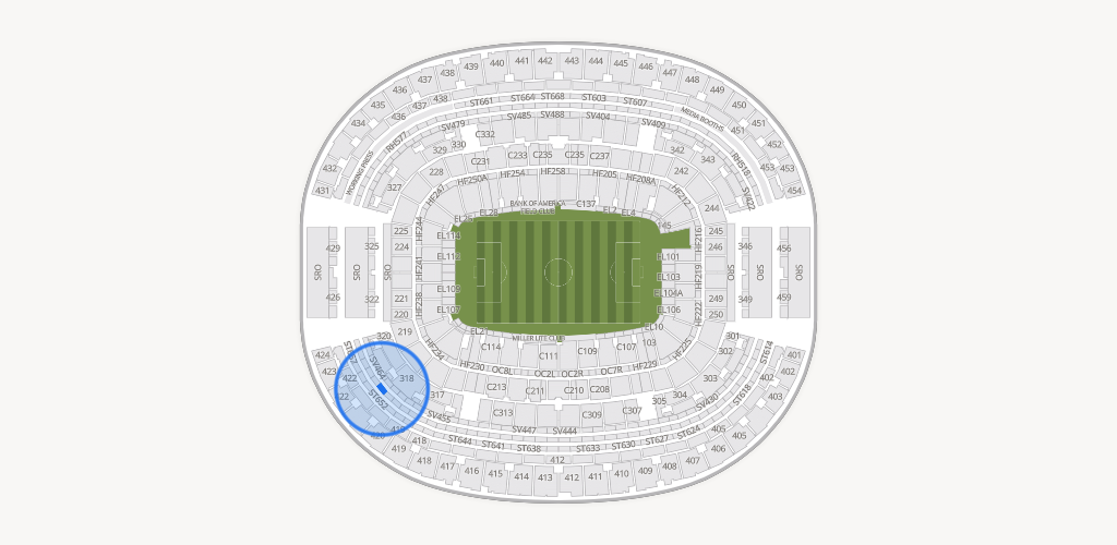 AT&T Stadium Seating Chart