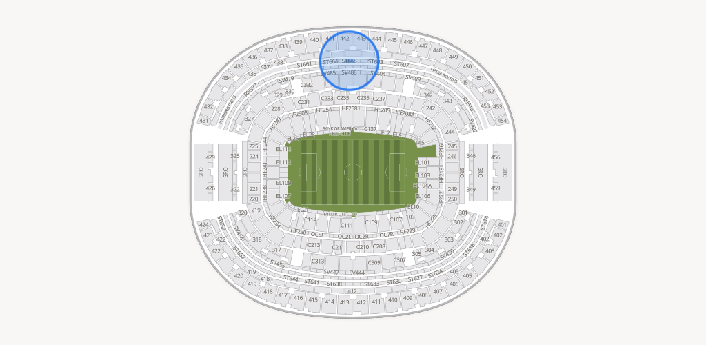 AT&T Stadium Seating Chart