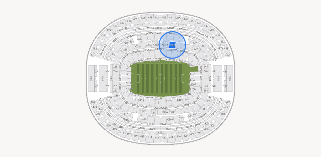 AT&T Stadium Seating Chart
