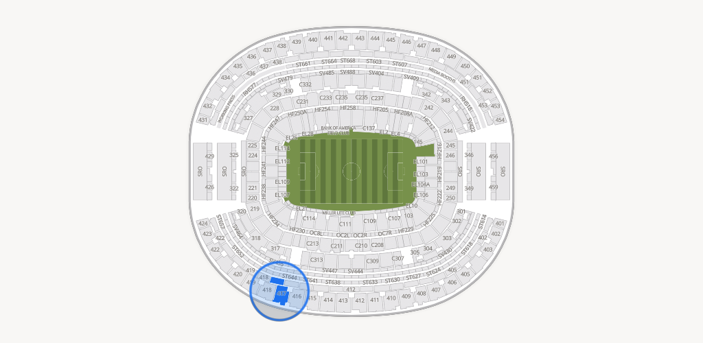 AT&T Stadium Seating Chart