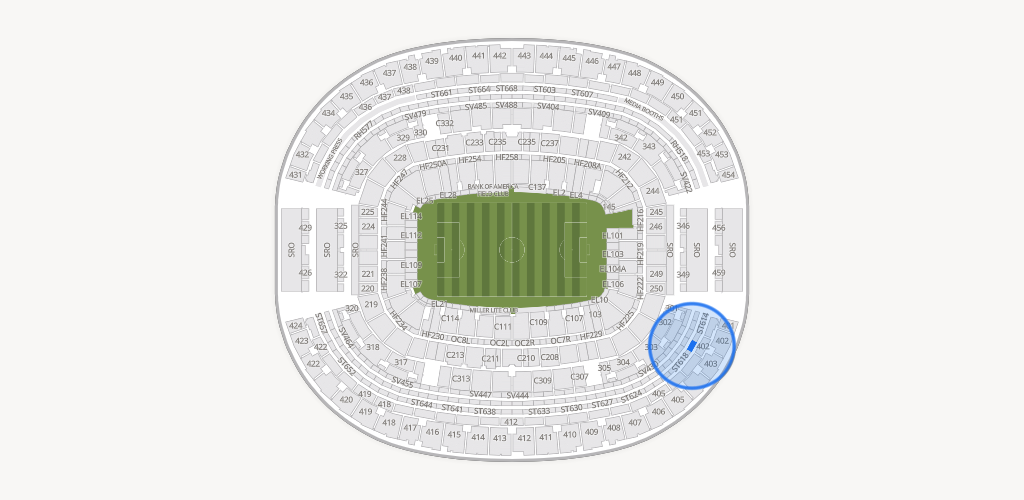 AT&T Stadium Seating Chart