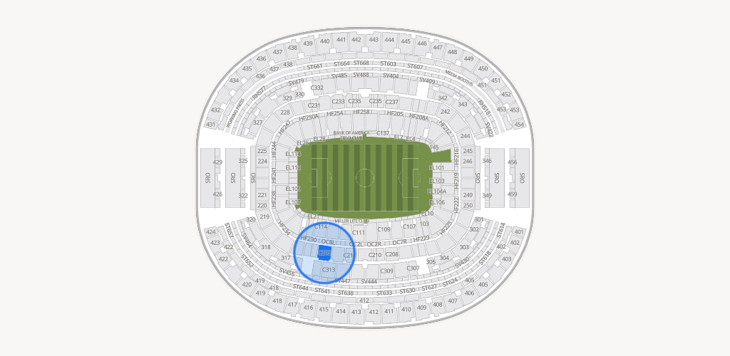 AT&T Stadium Seating Chart