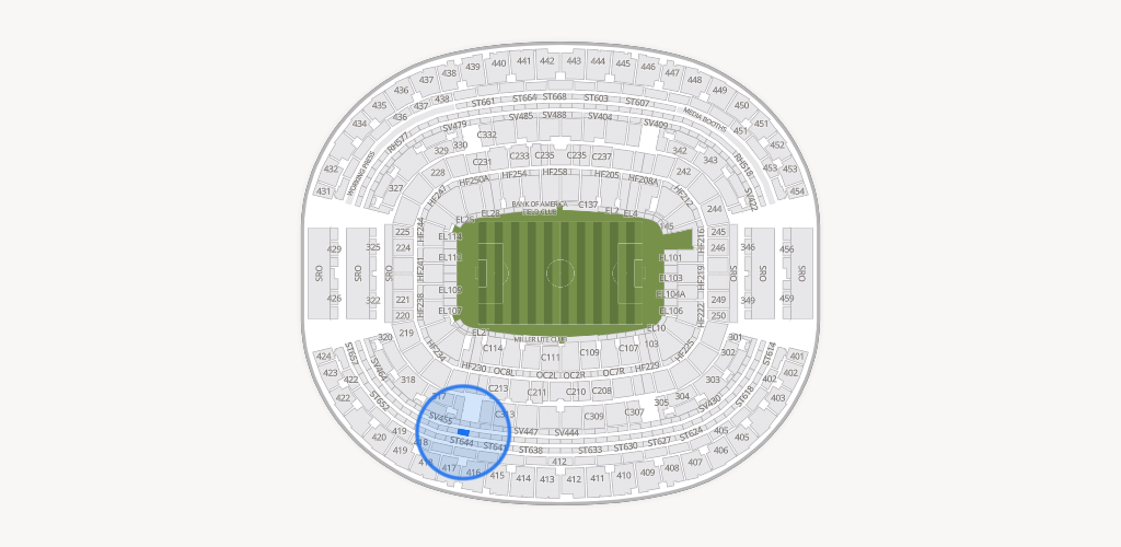 AT&T Stadium Seating Chart