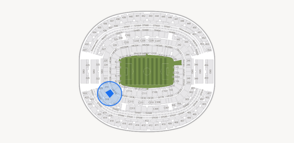 AT&T Stadium Seating Chart