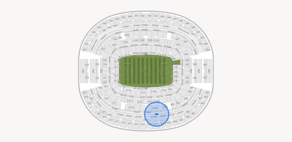 AT&T Stadium Seating Chart