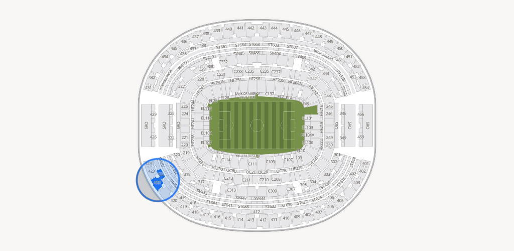 AT&T Stadium Seating Chart