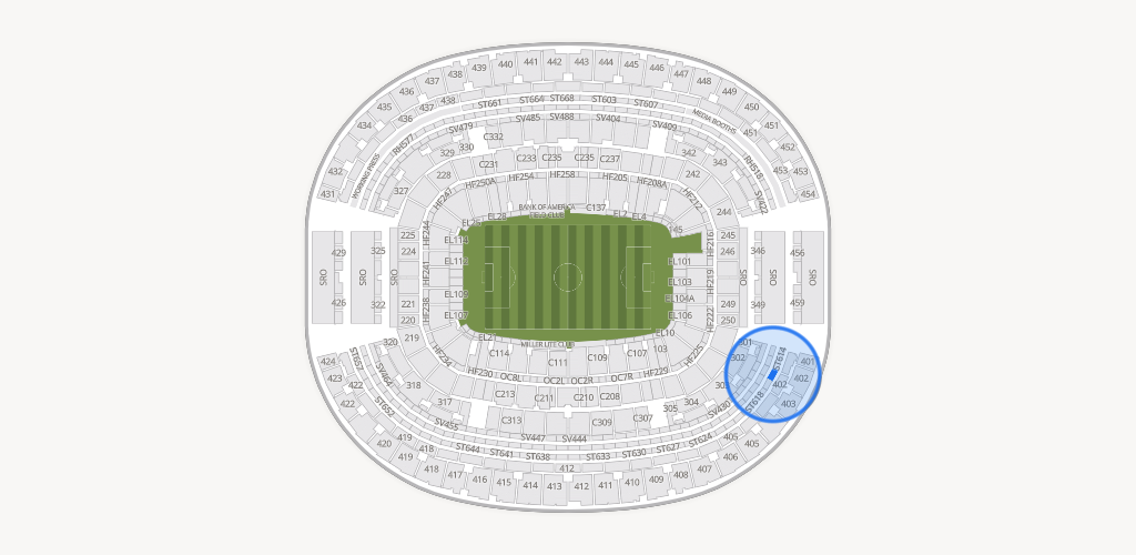AT&T Stadium Seating Chart