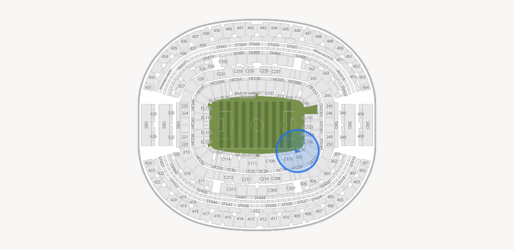 AT&T Stadium Seating Chart