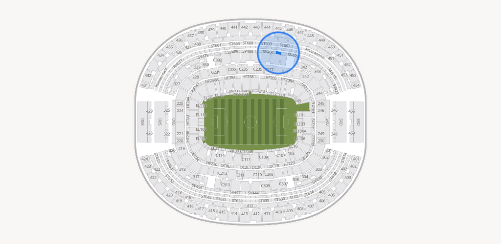 AT&T Stadium Seating Chart