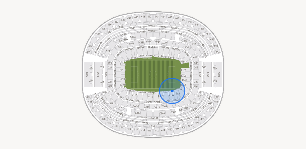AT&T Stadium Seating Chart