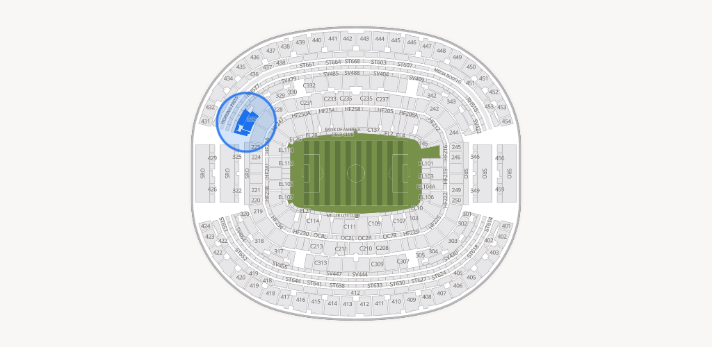 AT&T Stadium Seating Chart