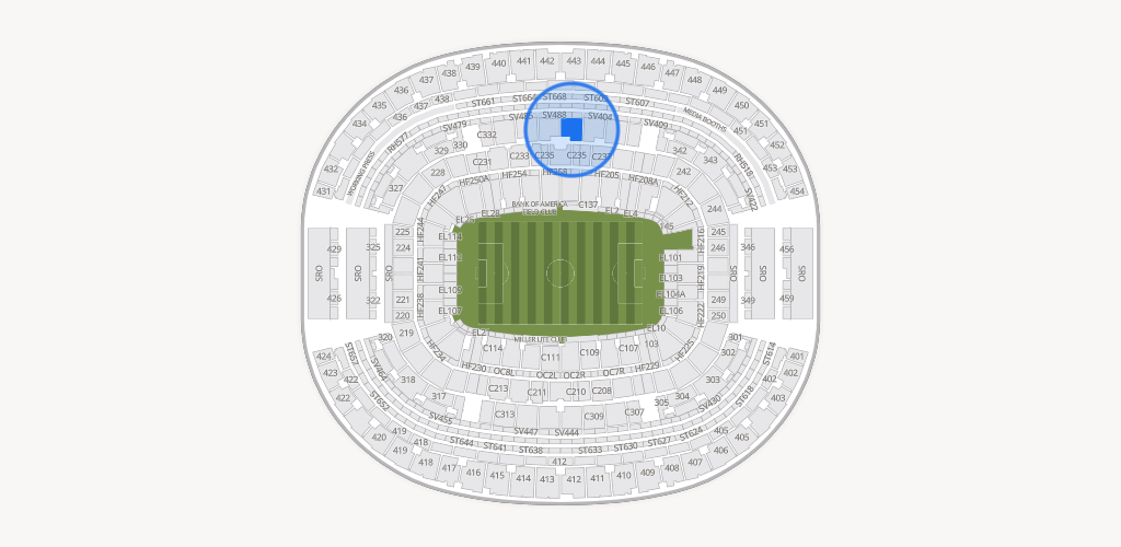AT&T Stadium Seating Chart