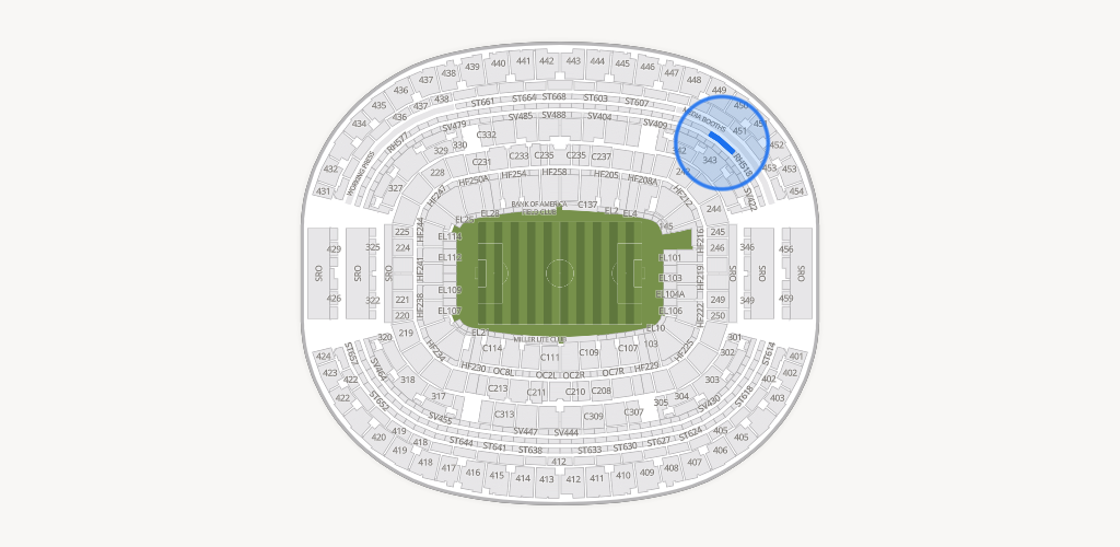 AT&T Stadium Seating Chart