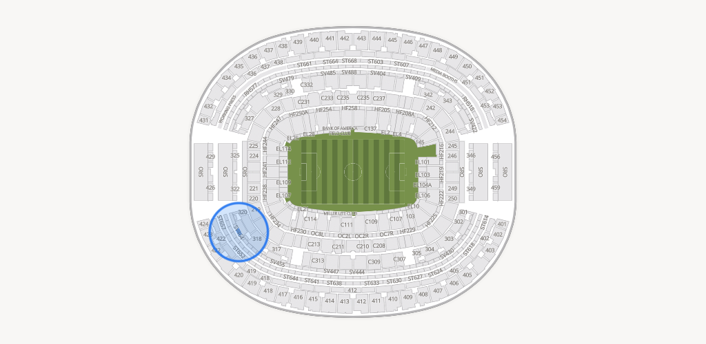 AT&T Stadium Seating Chart