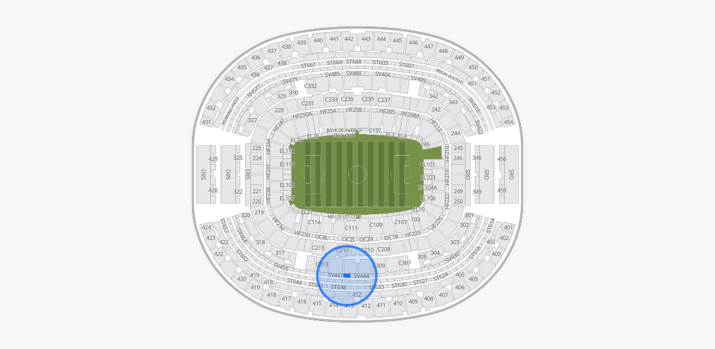AT&T Stadium Seating Chart